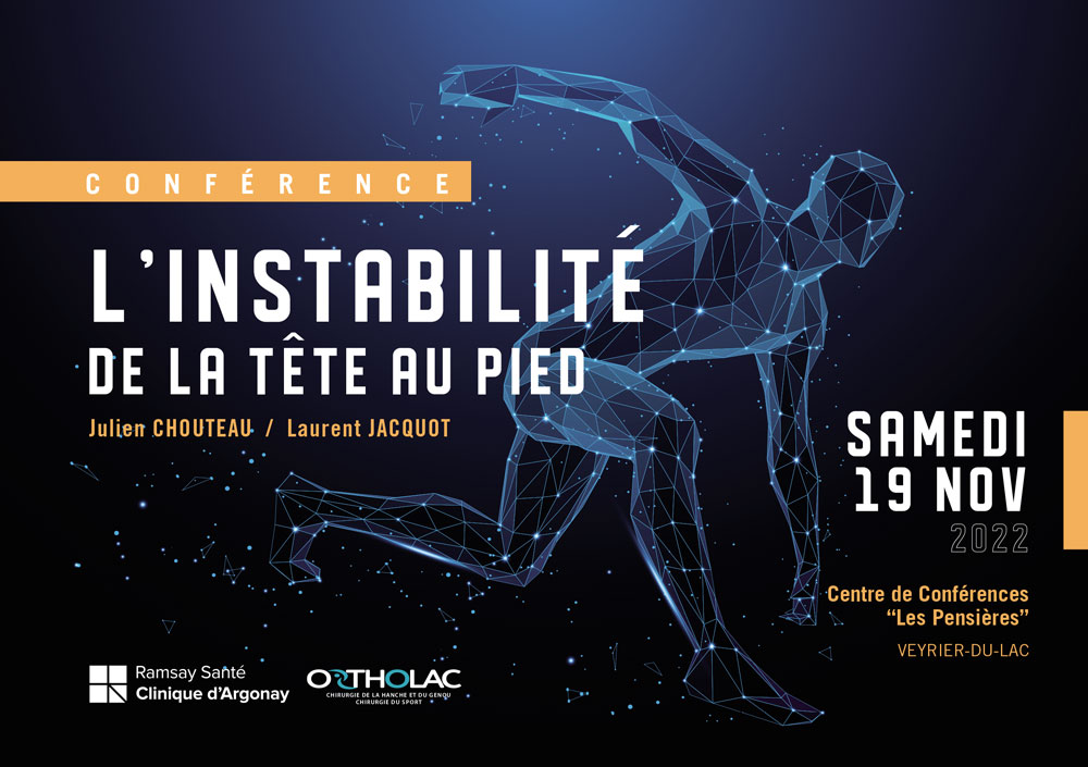 Instabilit&eacute; de la tete au pied - affiche de la conf&eacute;rence