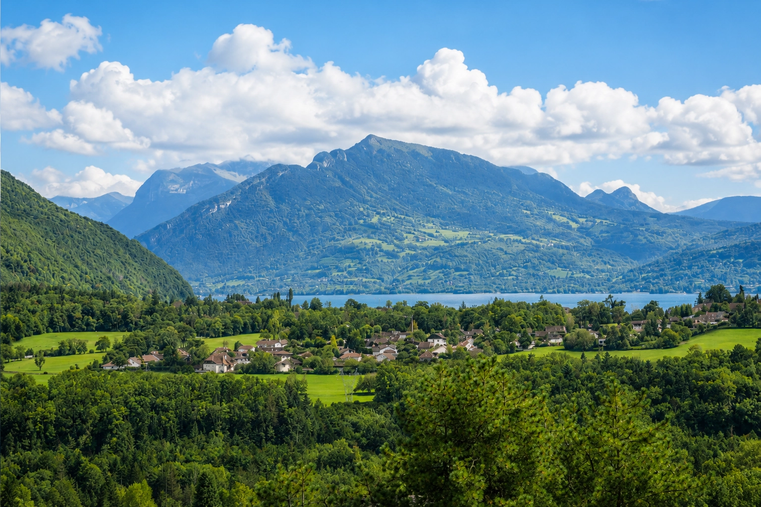 Vue du lac d'Annecy