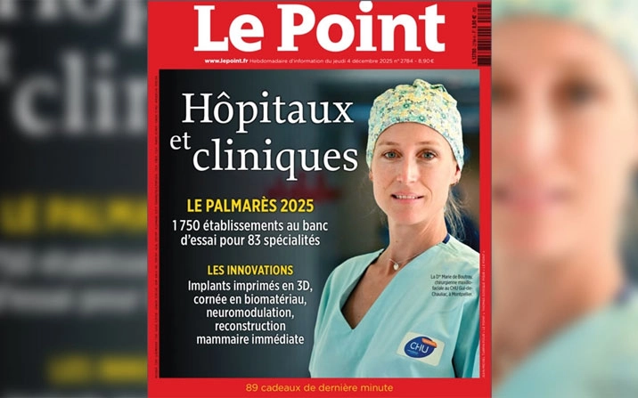 Journal le point 2025 des meilleurs hopitaux et cliniques de France