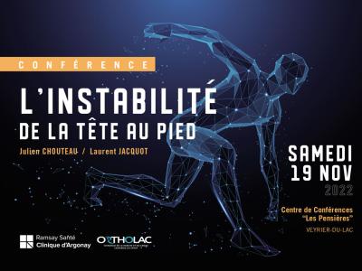 Instabilit&eacute; de la tete au pied - affiche de la conf&eacute;rence